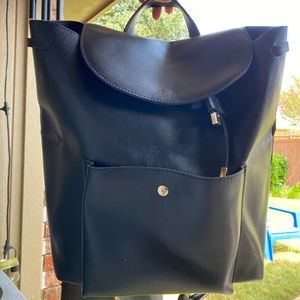 Black “Leather” Backpack